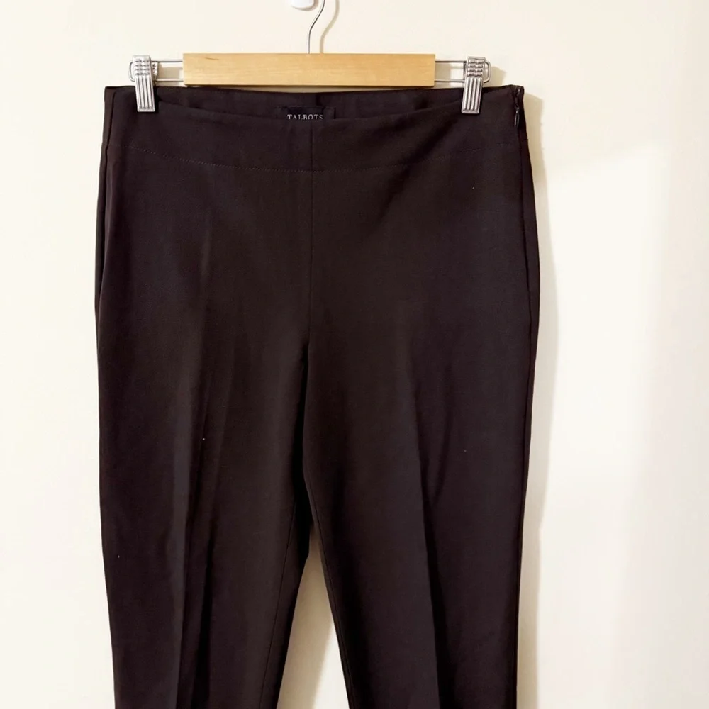 Talbots Heritage Dark Brown Womens Pants Size Zipper Size 6 Business Casual